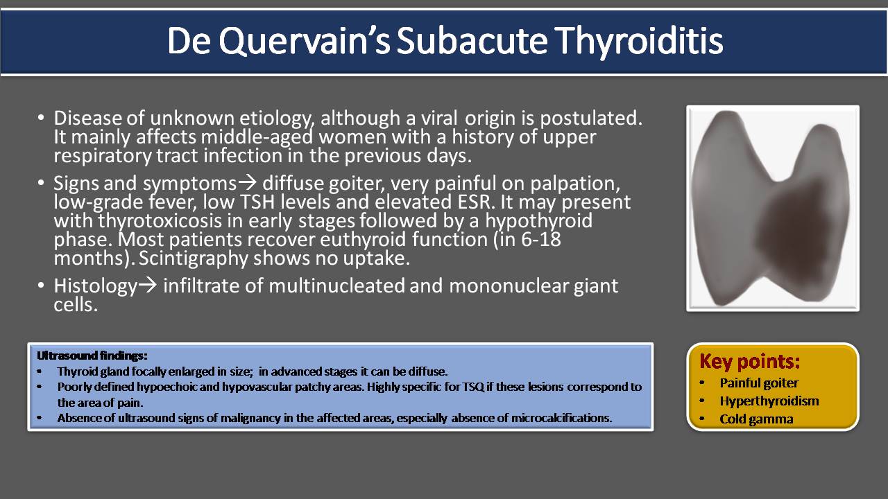 de quervain s thyroiditis symptoms hogyan kezeljük az ízületi gyulladást és a reumát