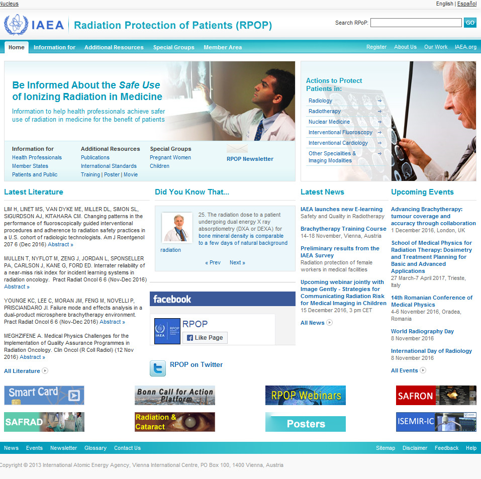 Radiation Protection of Patients (RPOP)